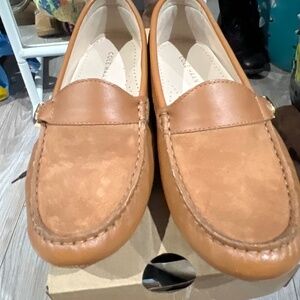 Brown loafers
